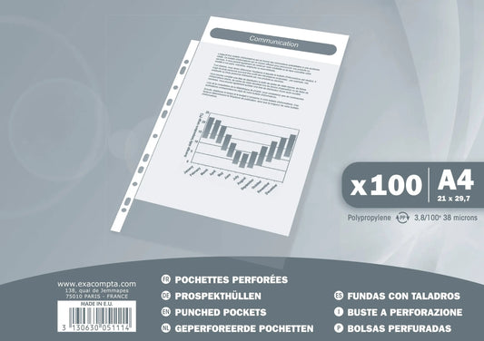 EXACOMPTA Zeigetaschen PP 40my        A4 Idealshop