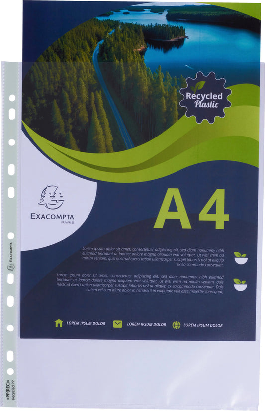 EXACOMPTA Zeigetaschen PP Rec 60my    A4 Idealshop