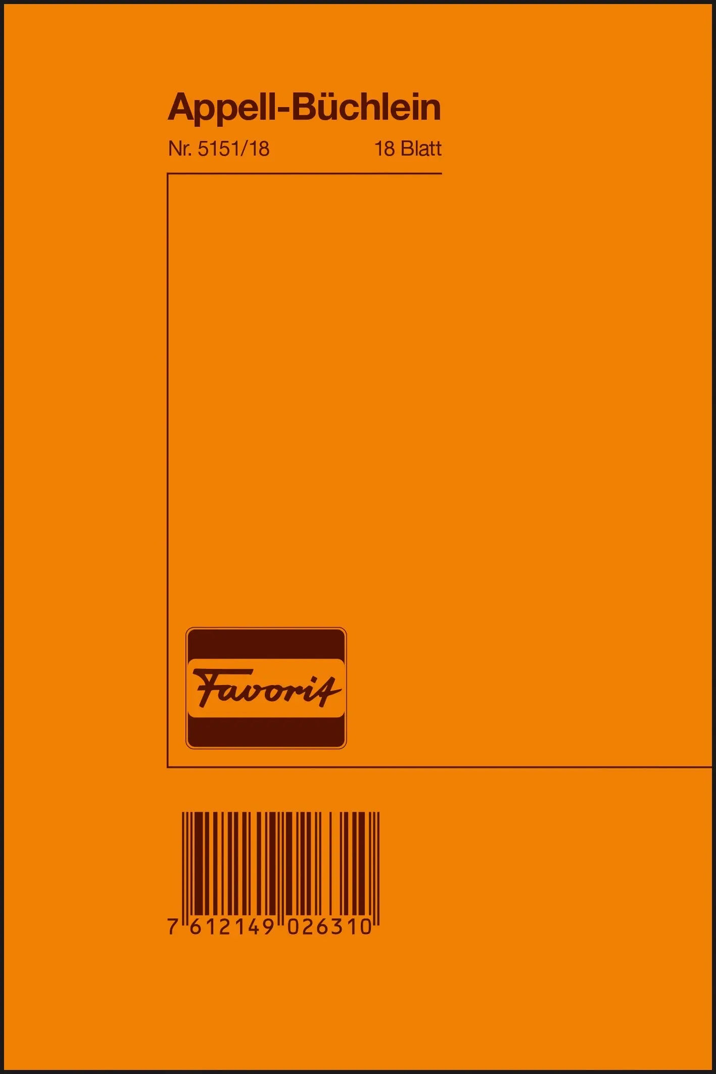 FAVORIT   Apellbuch              12×18cm Idealshop