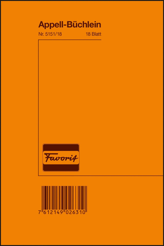 FAVORIT   Apellbuch              12×18cm Idealshop