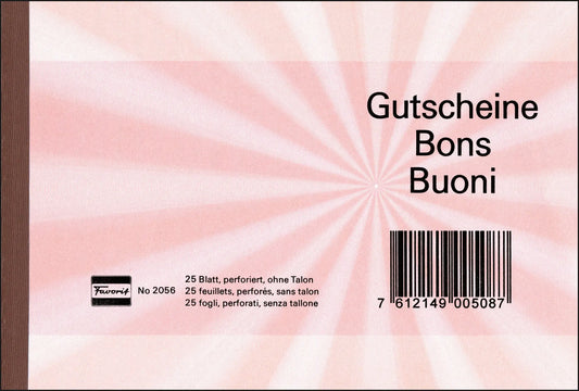 FAVORIT   Gutscheine                  A6 Idealshop