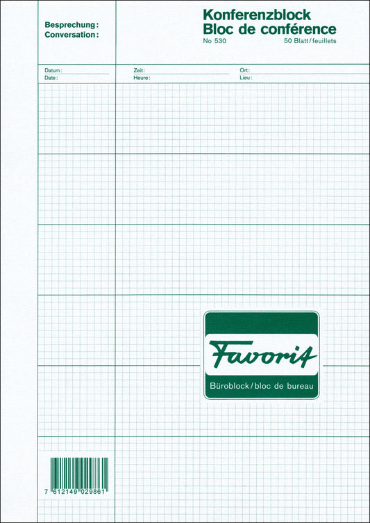 FAVORIT   Konferenzblock              A4 Idealshop