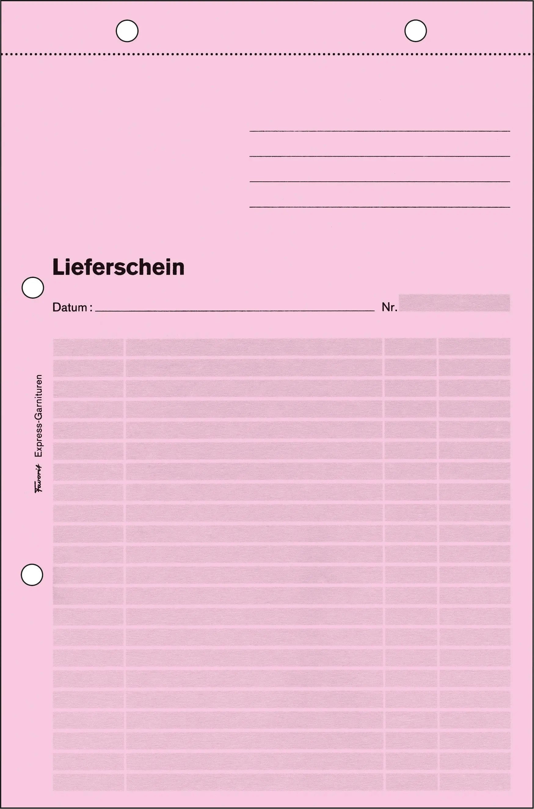 FAVORIT   Lieferscheine Express       A5 Idealshop