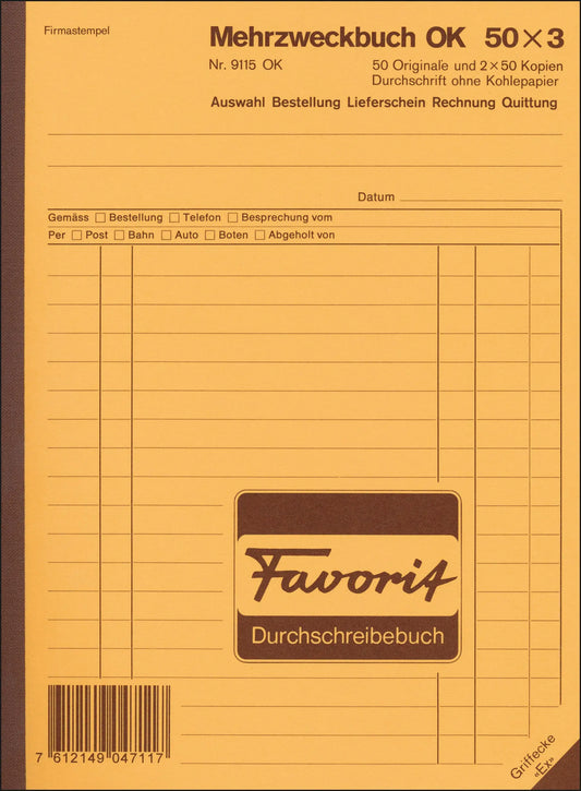 FAVORIT   Mehrzweckbuch D             A5 Idealshop
