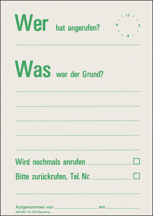 FAVORIT Mitteilungsblock A6 105 recycling 60 Blatt Idealshop