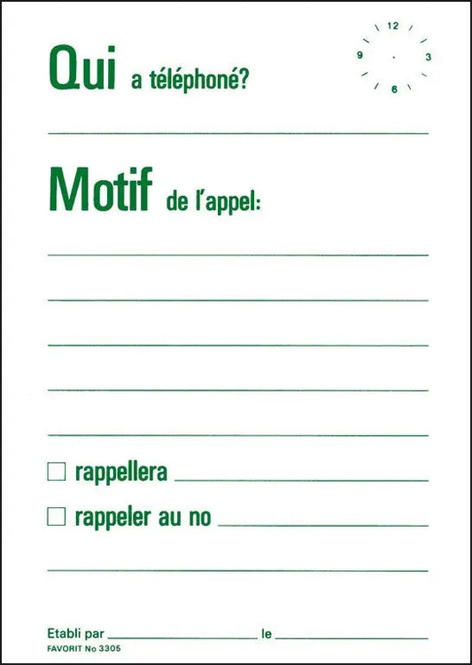 FAVORIT Mitteilungsblock A6 3305 weiss 60 Blatt Idealshop