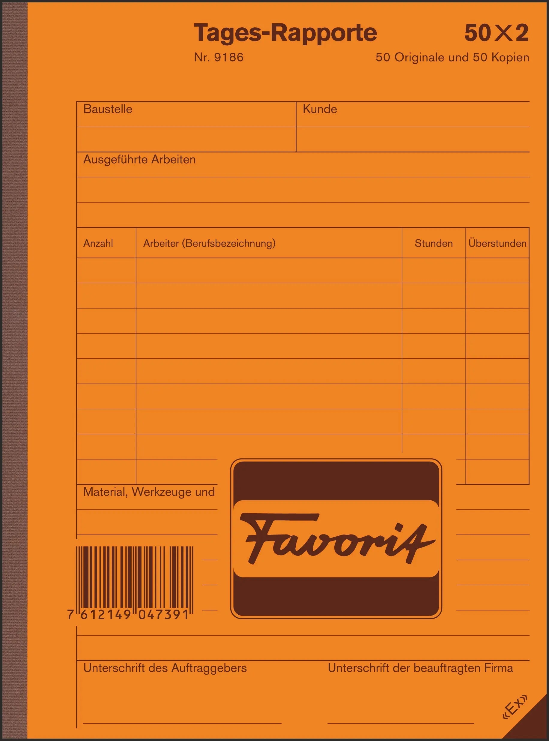 FAVORIT   Tages-Rapport D             A5 Idealshop
