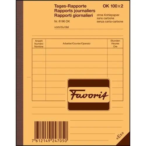 FAVORIT   Tages-Rapporte Idealshop