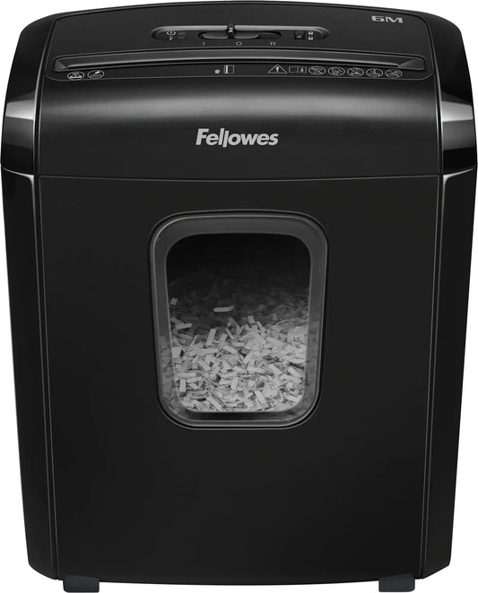 FELLOWES Aktenvernichter Powershred 4631101 6M, P-4, 13Lt, schwarz Idealshop