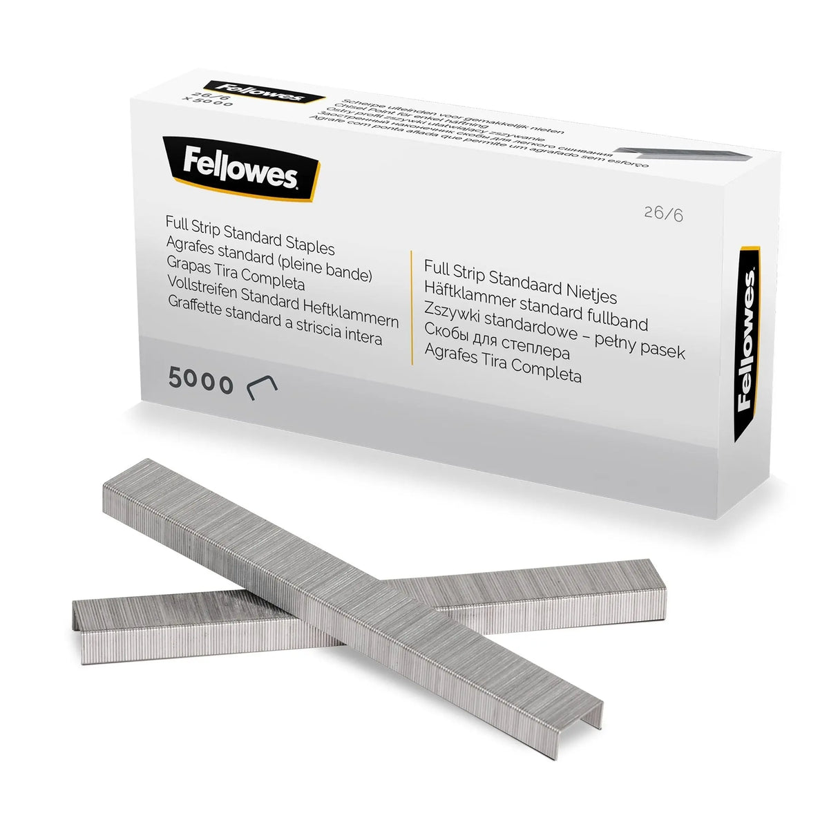 FELLOWES Heftklammern 26/6 mm 5117501 Vollstreifen 5000 STK Idealshop