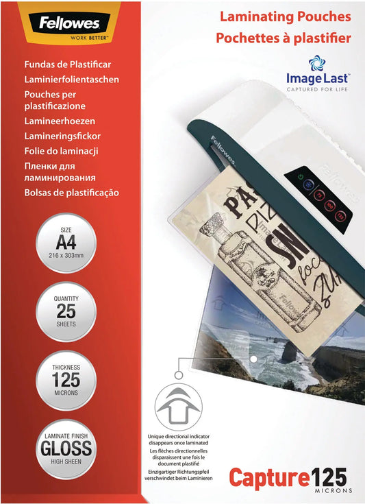 FELLOWES Laminiertasche A4 5396301 glanz, 125my 25 Stk Idealshop