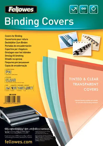 FELLOWES PVC Cover A4 5375901 180my 100 Stück Idealshop