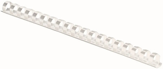 FELLOWES Plastikbinderücken 10mm 5330803 weiss 25 Stück Idealshop