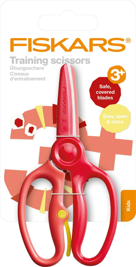 FISKARS Kinderschere 8.6cm 1064067 rot, zur Übung Idealshop