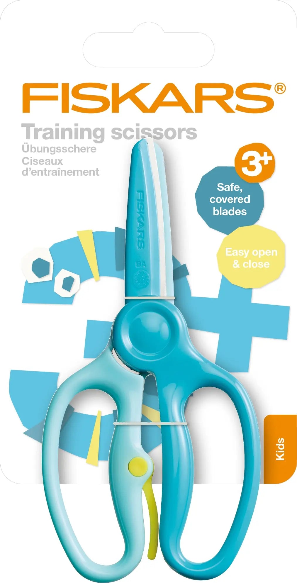 FISKARS Kinderschere 8.6cm 1064068 türkis, zur Übung Idealshop