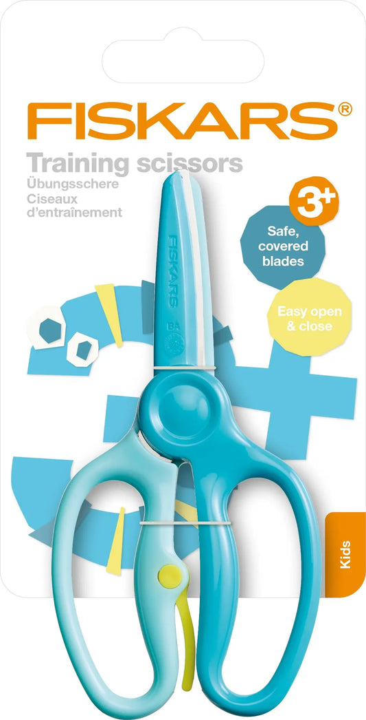 FISKARS Kinderschere 8.6cm 1064068 türkis, zur Übung Idealshop