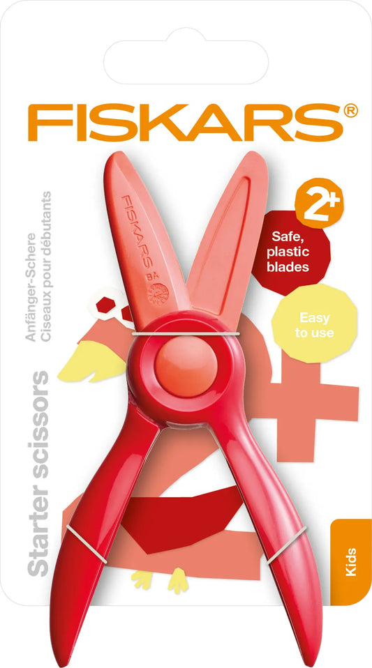FISKARS Kinderschere 9.5cm 1064065 rot, für Anfänger Idealshop