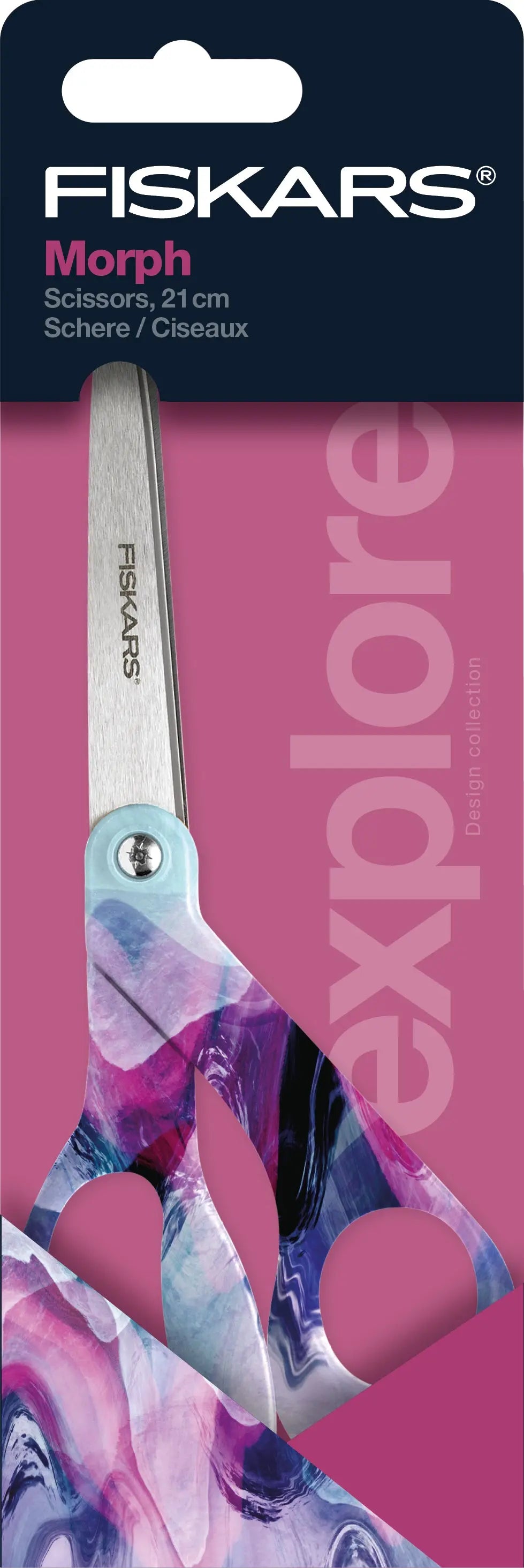 FISKARS Schere Morph 21cm 1066460 violett, Rechtshänder Idealshop