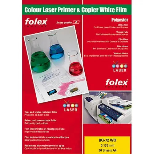 FOLEX Laserfolie BG-72 WO A4 29729.125.44 50 Folien Idealshop