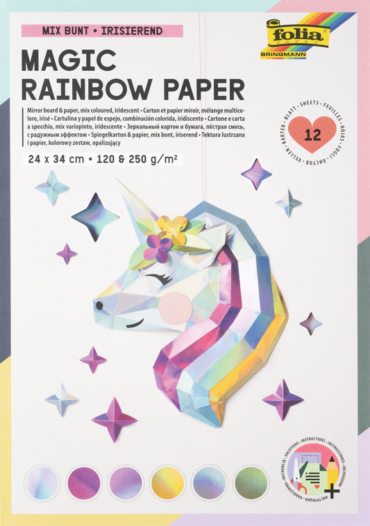 FOLIA     Regenbogenpapier    120g, 250g