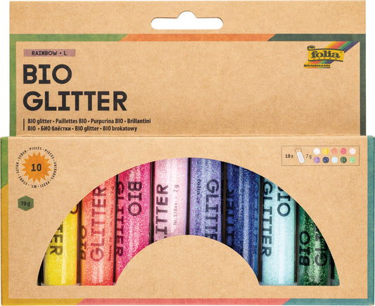FOLIA BIO Glitzer Mix L 57817 Rainbow Idealshop