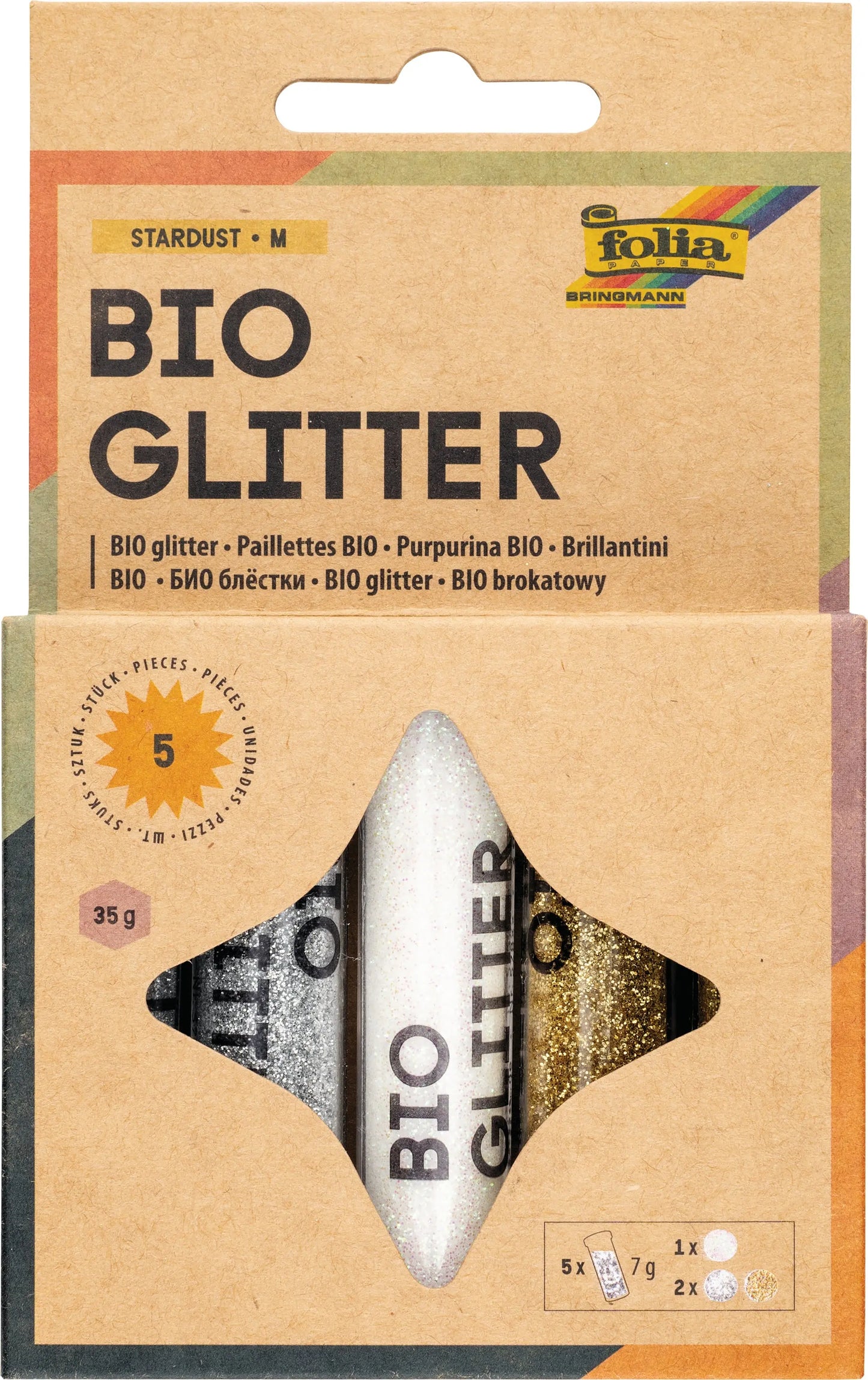 FOLIA BIO Glitzer Mix M 57811 Stardust Idealshop