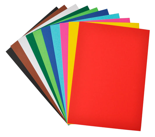 FOLIA Fotokarton A4 614/50 09 300g, ass. 10x5 Blatt Idealshop