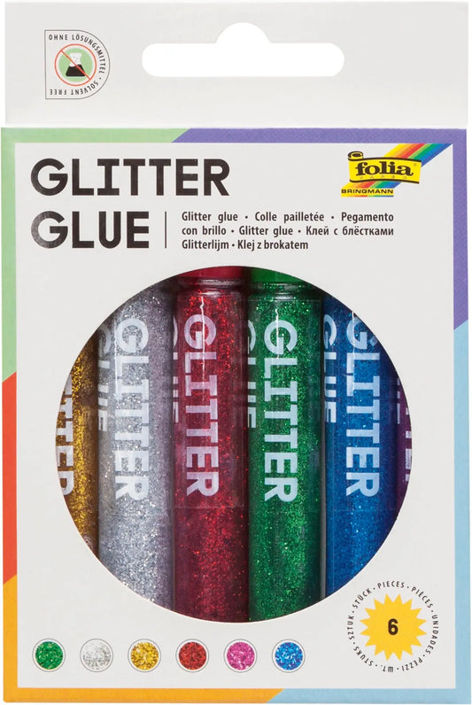 FOLIA Glitter Glue 570 6 Stück Idealshop