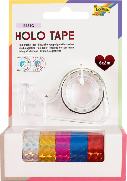 FOLIA Holo Tape 12mmx2m 306 Basic 6 Stück Idealshop
