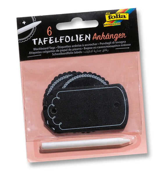 FOLIA Tafelfolie Anhänger 39101 mit Specksteinstift Idealshop