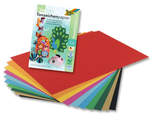FOLIA Tonpapierblock 130g 600 A4 Idealshop