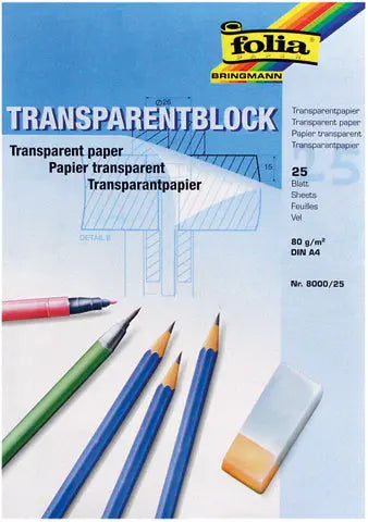 FOLIA Transparentpapier A3 03.8050.25 80/85g 25 Blatt Idealshop