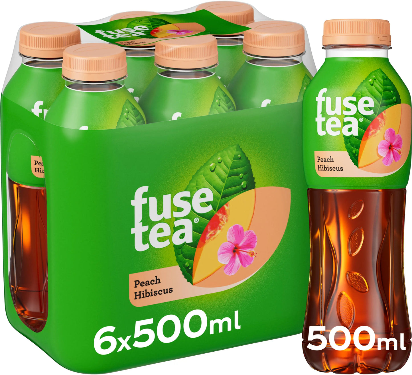 FUSE TEA Peach Hibiskus 1749501 50cl, 6 Stk. Idealshop
