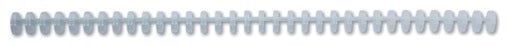 GBC Binderücken 12mm A4 387319E transparent, 34 Ringe 50 Stück Idealshop