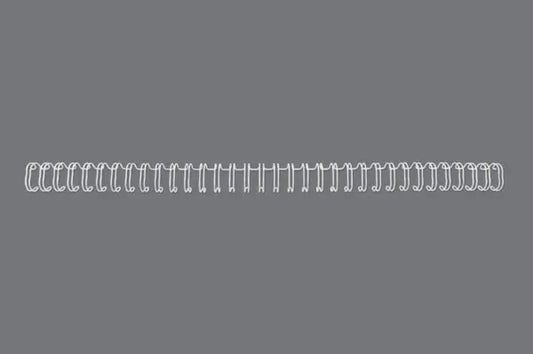 GBC Drahtbinderücken 6mm A4 RG810470 weiss, 34 Ringe 100 Stück Idealshop