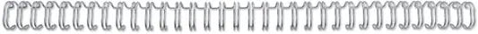 GBC Drahtbinderücken 6mm A4 RG810497 silber, 34 Ringe 100 Stück Idealshop