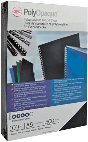 GBC Folie PP 0,30 mm A4 IB386831 schwarz 100 Stück Idealshop