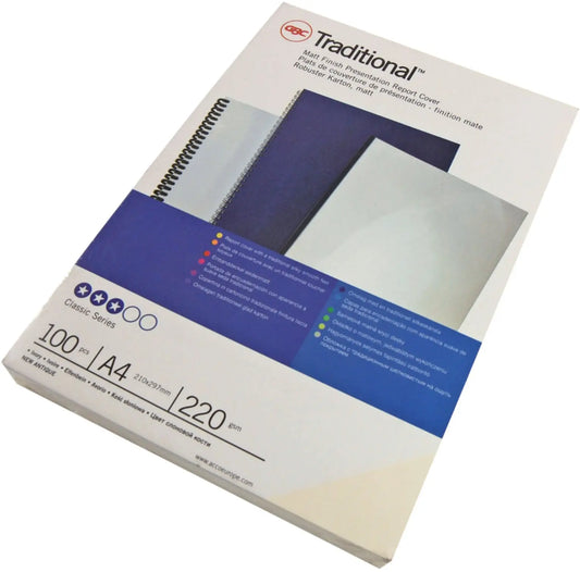 GBC Karton Traditional A4 IB421082 weiss, 350g 100 Stück Idealshop