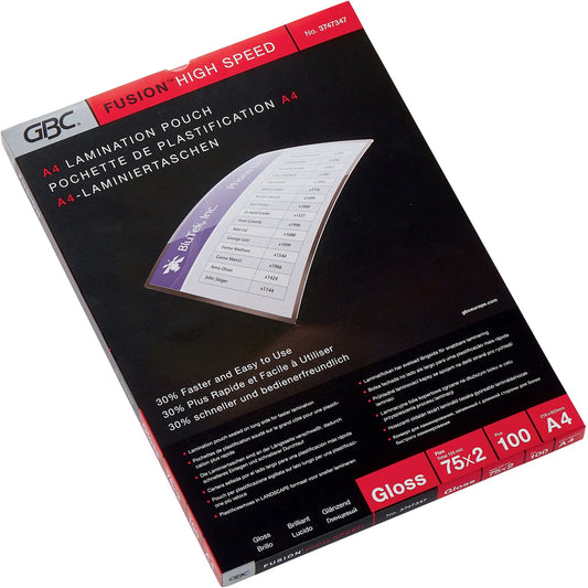 GBC Laminiertasche A4 3747347 glanz, 75my 100 Stk Idealshop