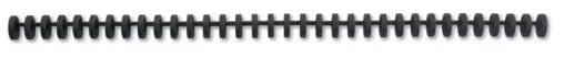 GBC Plastikbinderücken 12mm A4 388064E schwarz, 34 Ringe 50 Stück Idealshop