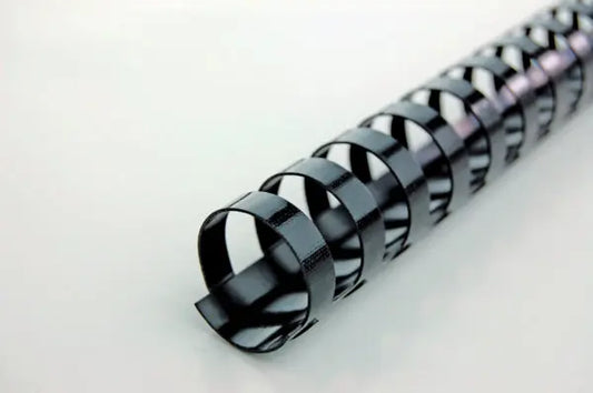 GBC Plastikbinderücken 12mm A4 4028177 schwarz, 21 Ringe 100 Stück Idealshop