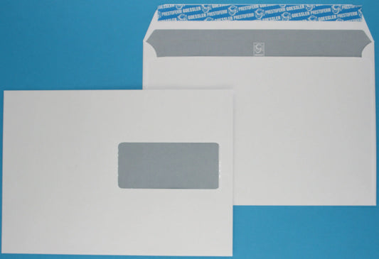 GOESSLER Couvert Cavanna m/Fenster C5 1351 100g, weiss 500 Stück Idealshop