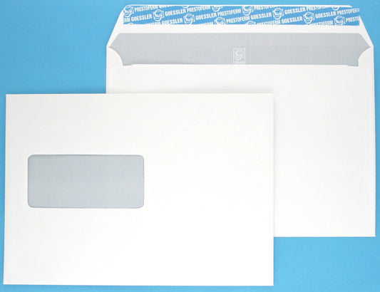 GOESSLER Couvert Cavanna m/Fenster C5 1354 100g, weiss 500 Stück Idealshop