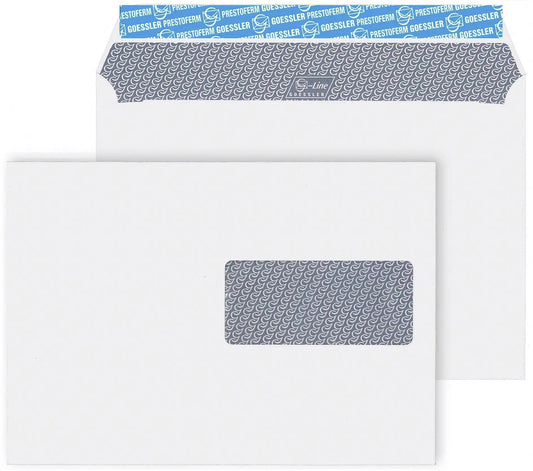 GOESSLER Couvert G-Line m/Fenster C5 2061 100g, weiss 500 Stück Idealshop