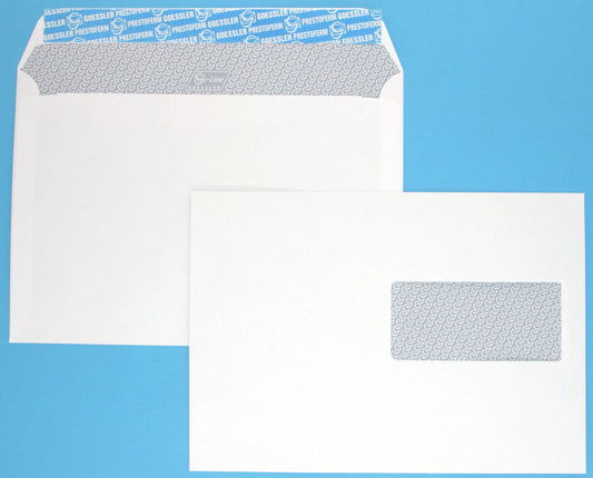 GOESSLER Couvert G-Line m/Fenster C5 2140 80g, weiss 500 Stück Idealshop