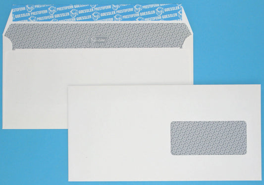 GOESSLER Couvert G-Line m/Fenster C5/6 2032 100g, weiss 500 Stück Idealshop