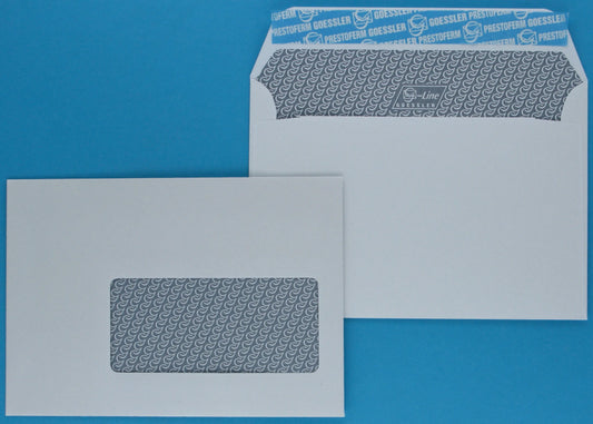 GOESSLER Couvert G-Line m/Fenster C6 2101 100g, weiss 500 Stück Idealshop