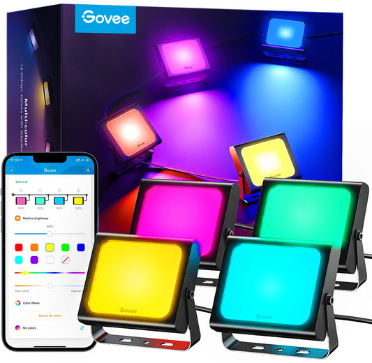 GOVEE     LED Smart Flutlichter   4 Stk.