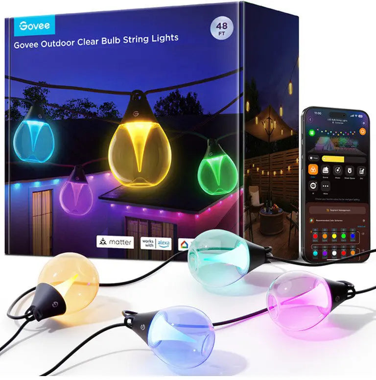 GOVEE LED Lichterkette 15m H7025CB1 Outdoor, Matter Idealshop