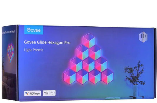 GOVEE Light Glide Hexagon 10 Stück H6066302 Pro, 10 Stück Idealshop